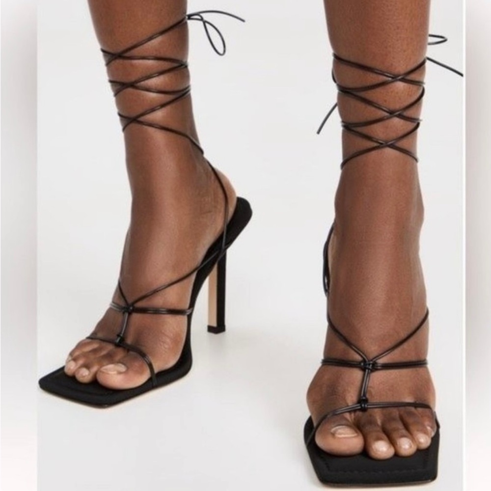 Good American lace up heels